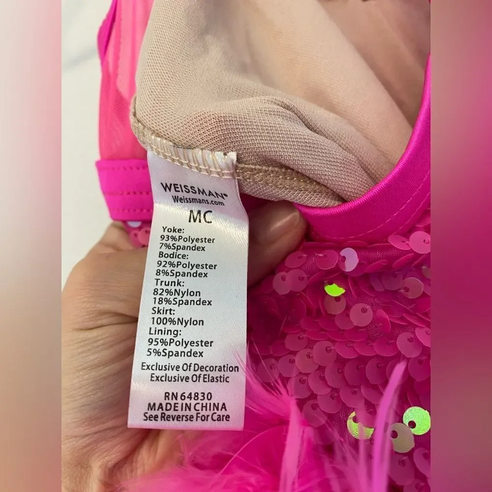 Weissman dance costume pink